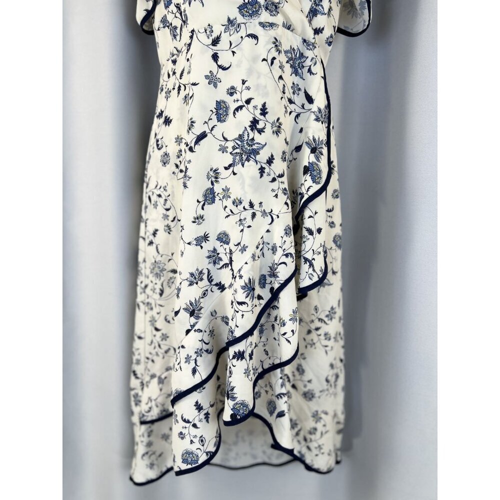 Greylin White Emma Ruffled Wrap Dress - Picture 7 of 15